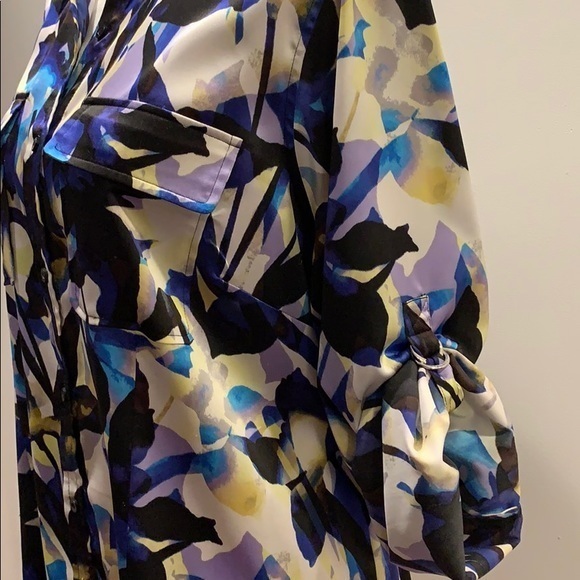 Calvin Klein Silky Gorgeous Button Down Blouse - Picture 8 of 8